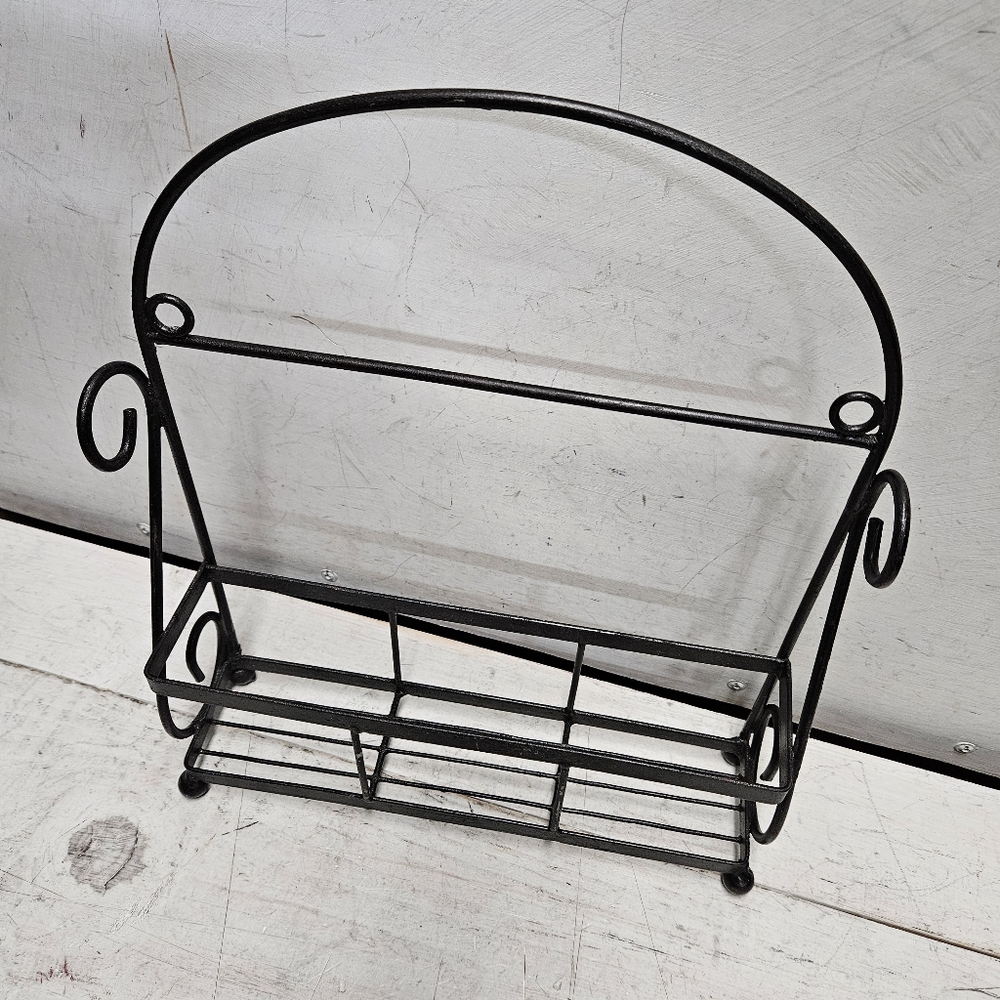 Metal Spice Rack Kitchen Decor Wall Mount Countertop Shelf Display - Picture 2 of 7